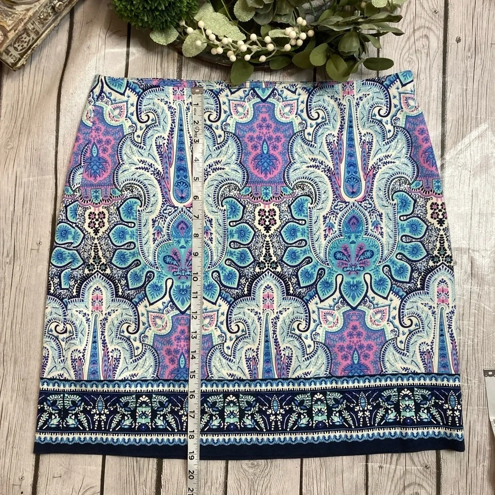 Talbots Paisley Print Skirt